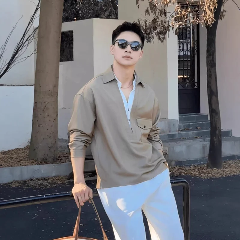 Herren Elegante Freizeit-Hemd Nord Taschen
