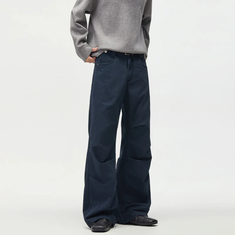 Damen Extraweite Palazzohose aus Baumwoll-Twill mit markanten Knieabnähern Nord Taschen