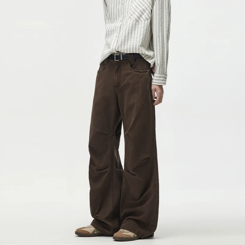 Damen Extraweite Palazzohose aus Baumwoll-Twill mit markanten Knieabnähern Nord Taschen