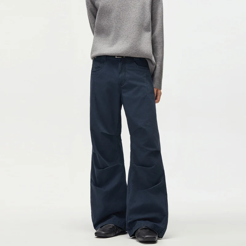 Damen Extraweite Palazzohose aus Baumwoll-Twill mit markanten Knieabnähern Nord Taschen