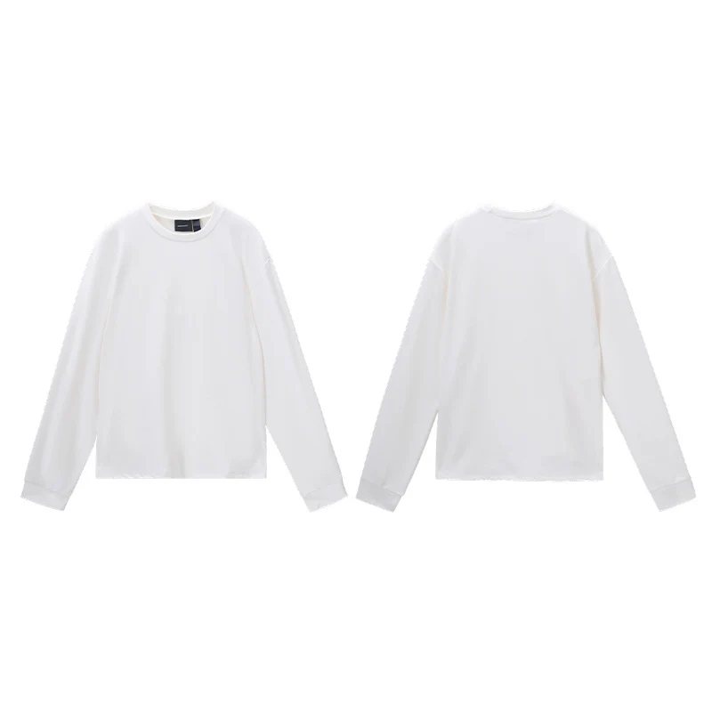 Herren Langarm-Shirt aus feiner Rippstruktur mit Rundhalsausschnitt Nord Taschen