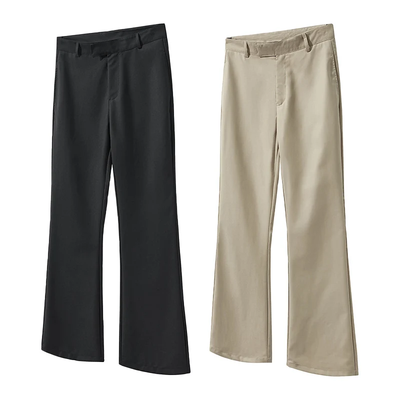 Herren Gerade geschnittene Chinohose mit hoher Bundhöhe und leichtem Schlag Nord Taschen