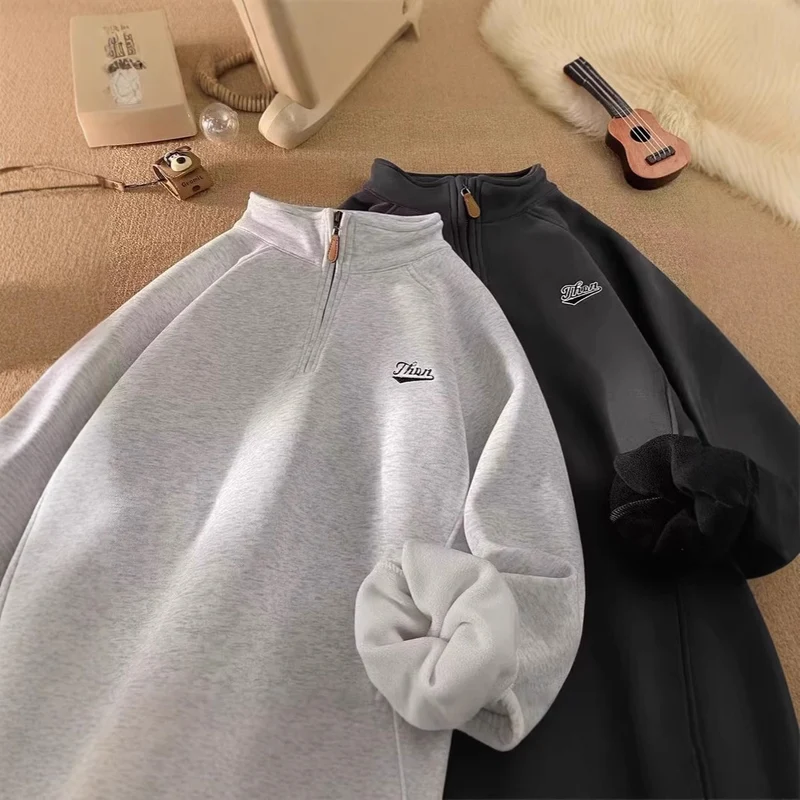Damen Urbaner Fleece-Pullover mit Stehkragen Nord Taschen