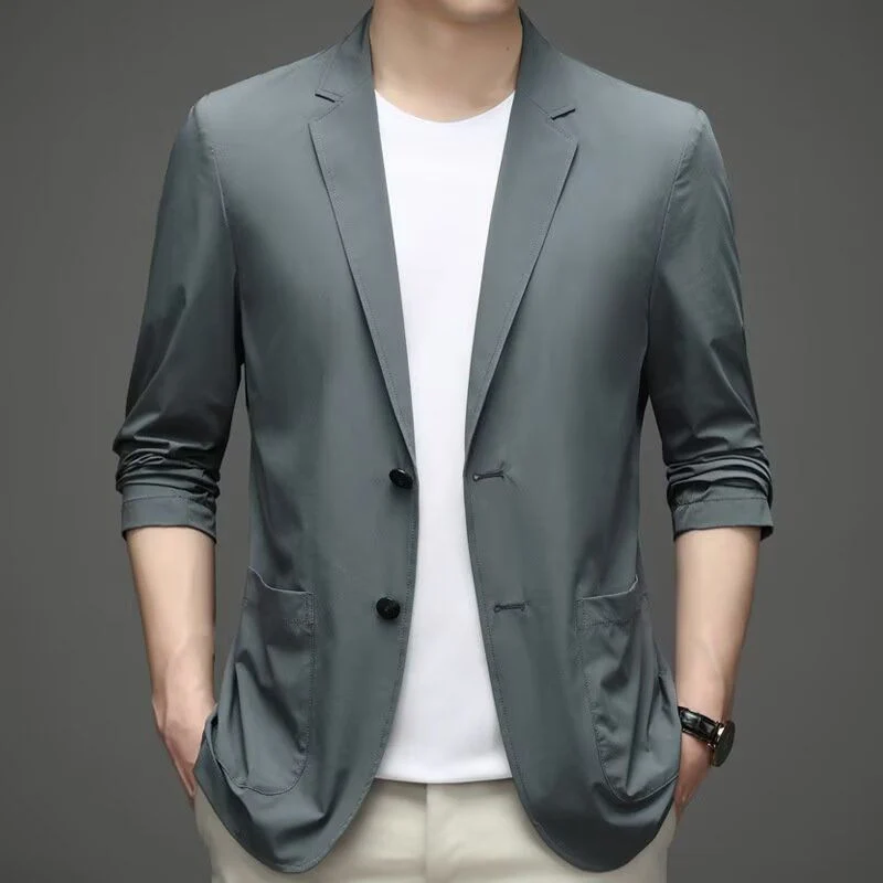 Herren Modischer Blazer mit hohem Kragen Nord Taschen
