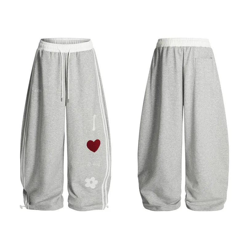 Damen Lässige Sporthose mit einzigartigen Stickereien Nord Taschen