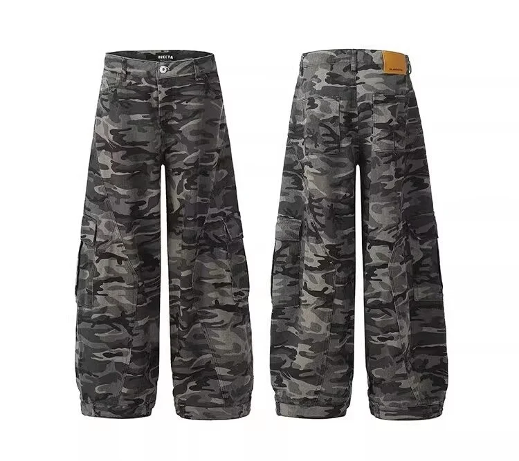 Herren Cargo-Hose im Camouflage-Design Nord Taschen