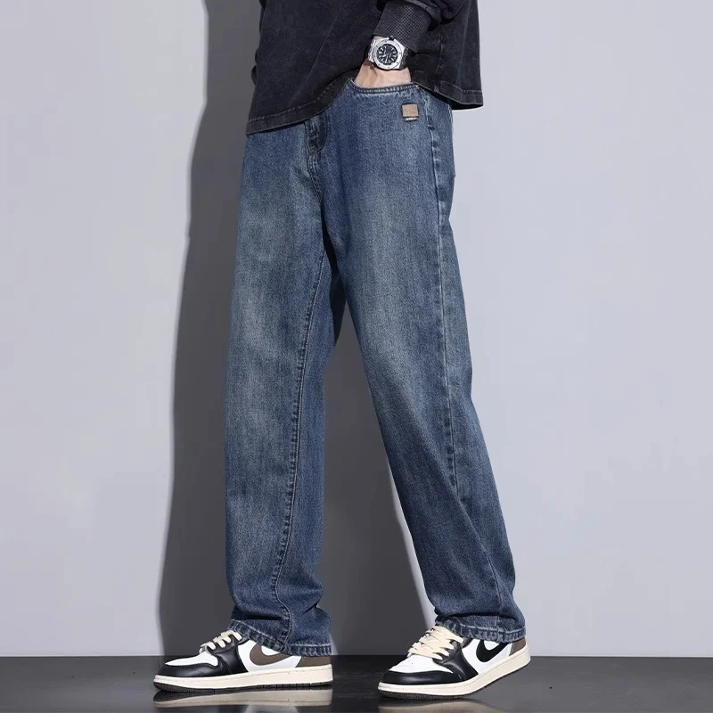 Herren Bequeme Weitgeschnittene Jeans Nord Taschen