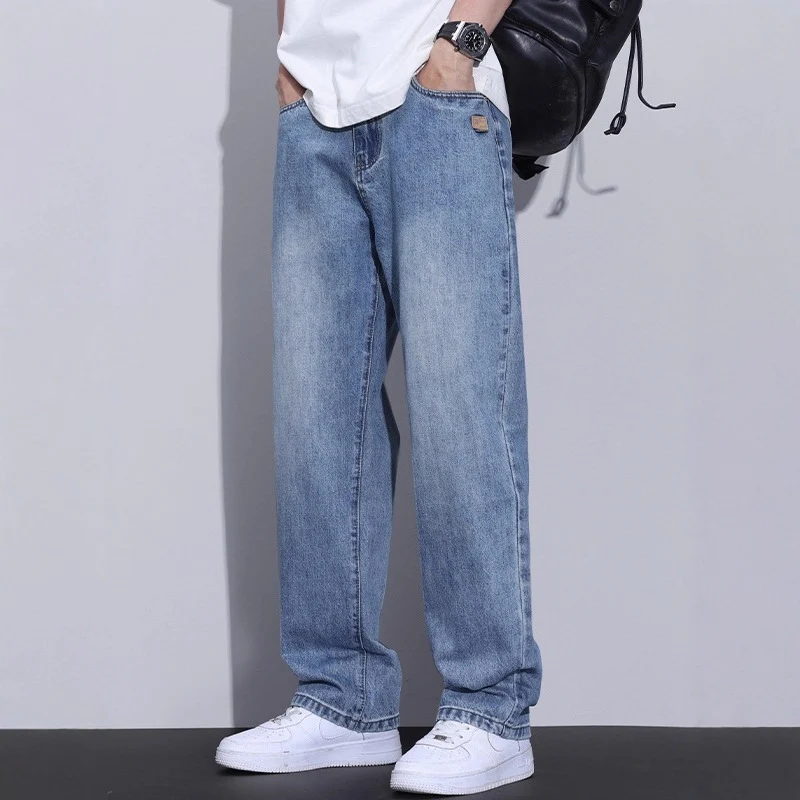 Herren Bequeme Weitbein-Jeans Nord Taschen