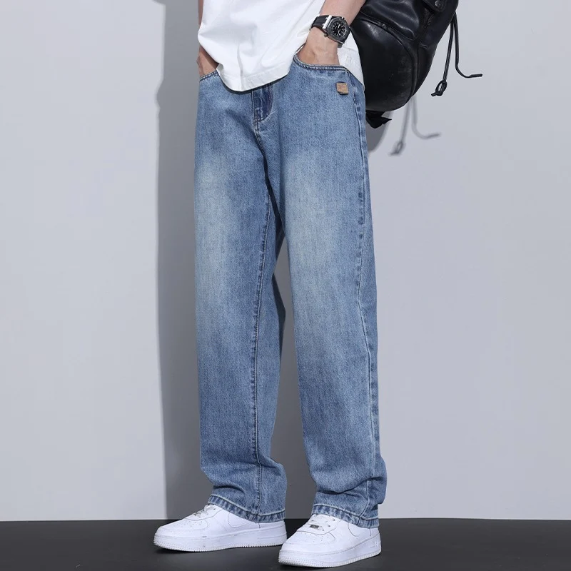 Herren Bequeme Weitbein-Jeans Nord Taschen
