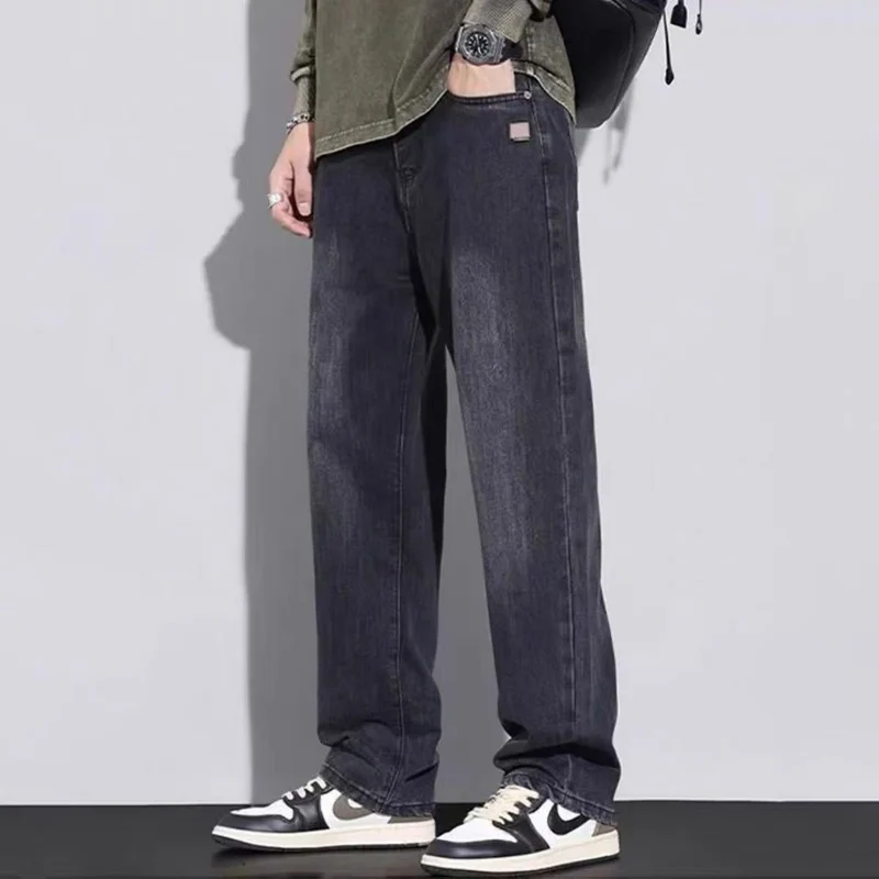Herren Bequeme Weitbein-Jeans Nord Taschen