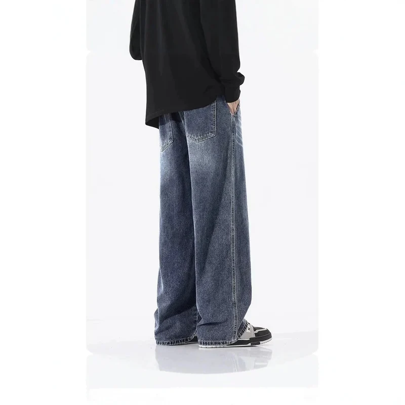 Herren Bequeme und lässige Weitgeschnittene Jeans Nord Taschen