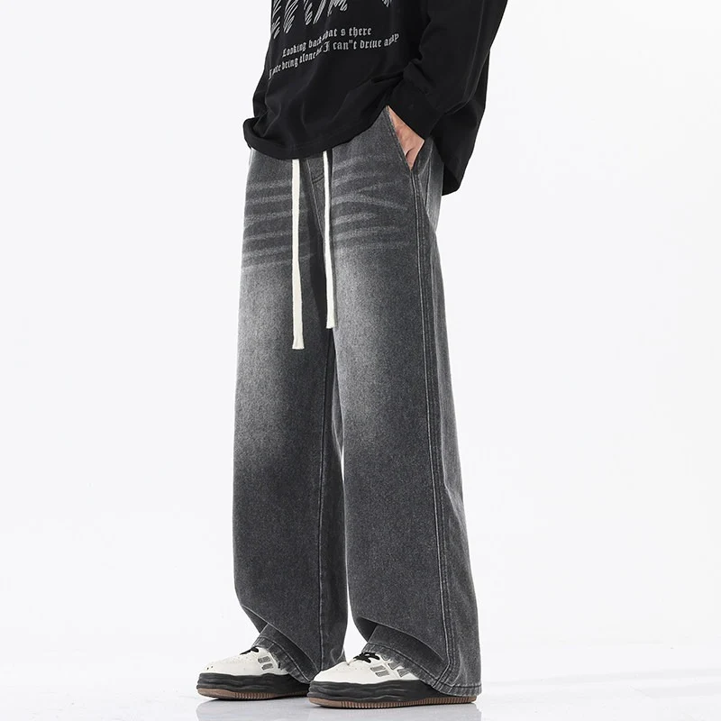 Herren Bequeme und lässige Weitgeschnittene Jeans Nord Taschen
