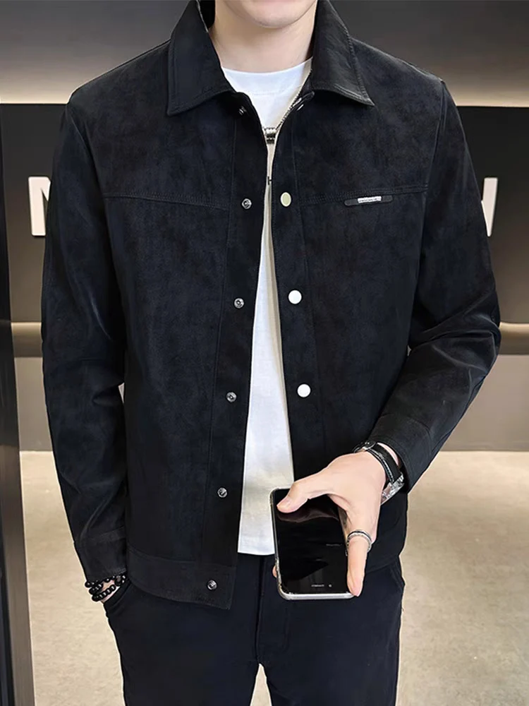 Herren Modische Kunstlederjacke Nord Taschen