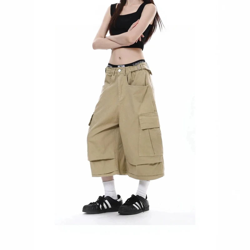 Damen Trendige Cargo-Shorts Nord Taschen