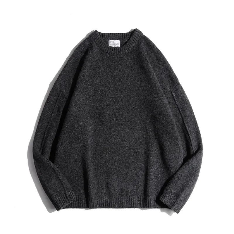 Damen Klassischer Rundhals-Pullover Nord Taschen