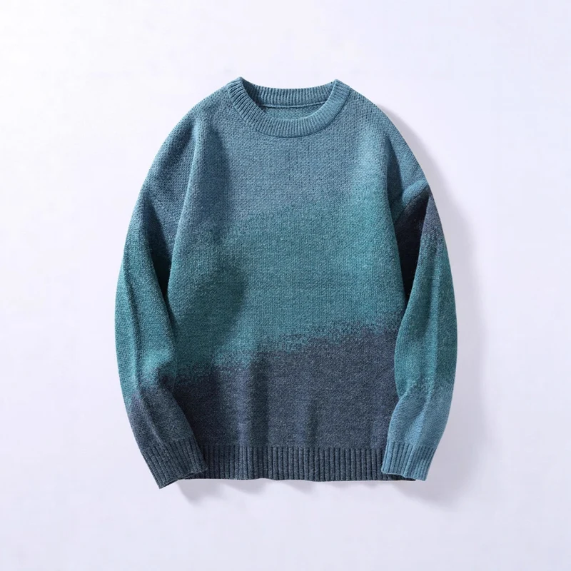 Damen Hochwertiger Rundhalsausschnitt Pullover Nord Taschen