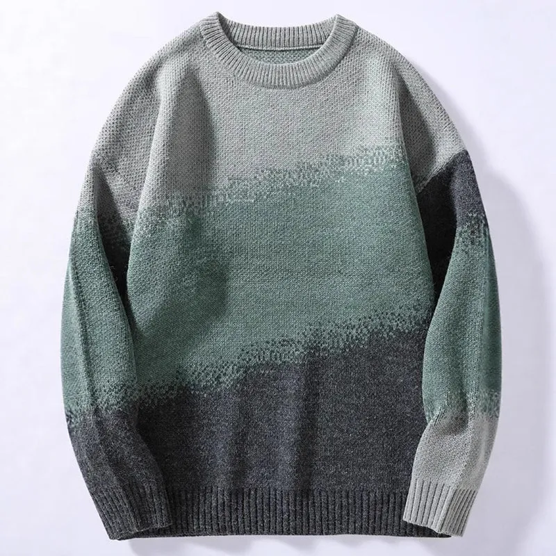 Damen Hochwertiger Rundhalsausschnitt Pullover Nord Taschen