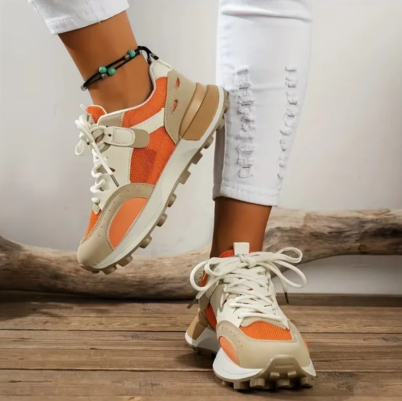 Damen Atmungsaktive Bunte Sneakers Nord Taschen