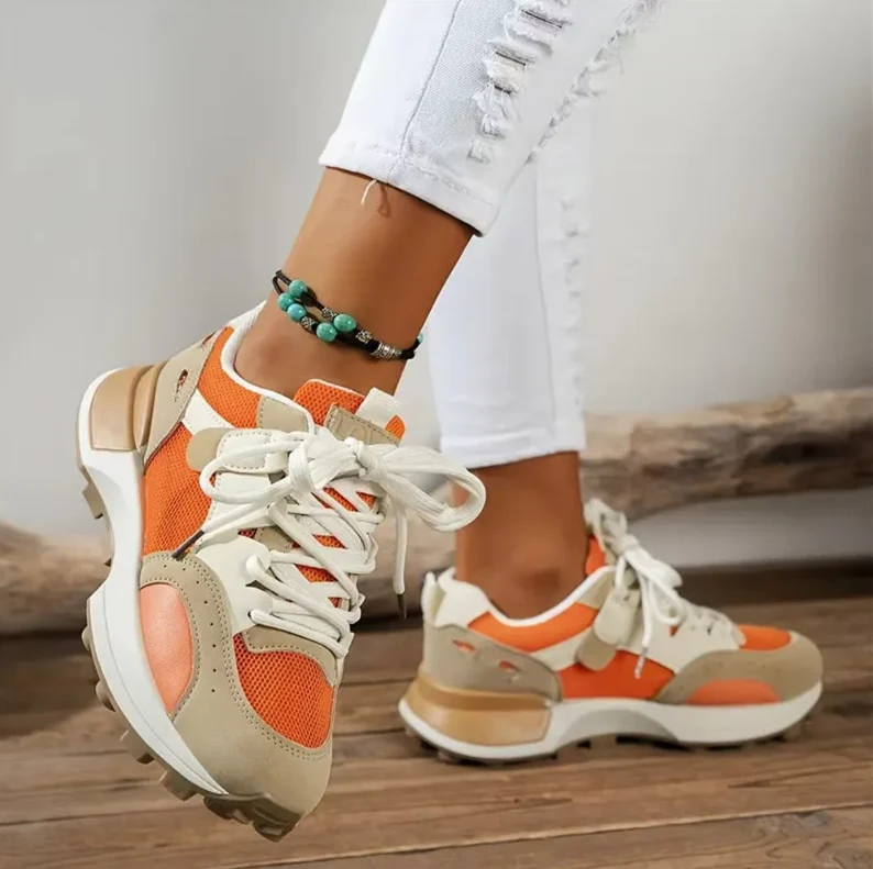 Damen Atmungsaktive Bunte Sneakers Nord Taschen