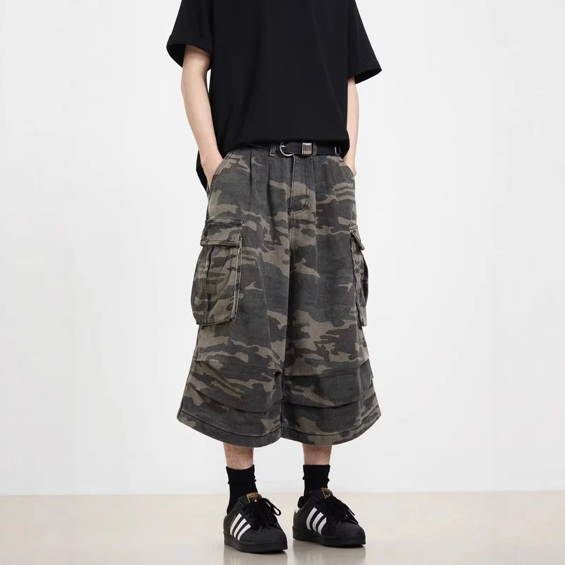 Herren Modische Cargoshorts mit weitem Schnitt Nord Taschen
