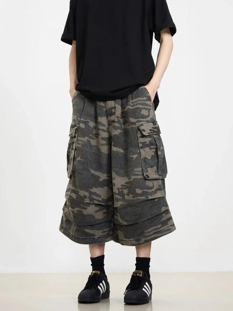 Herren Modische Cargoshorts mit weitem Schnitt Nord Taschen