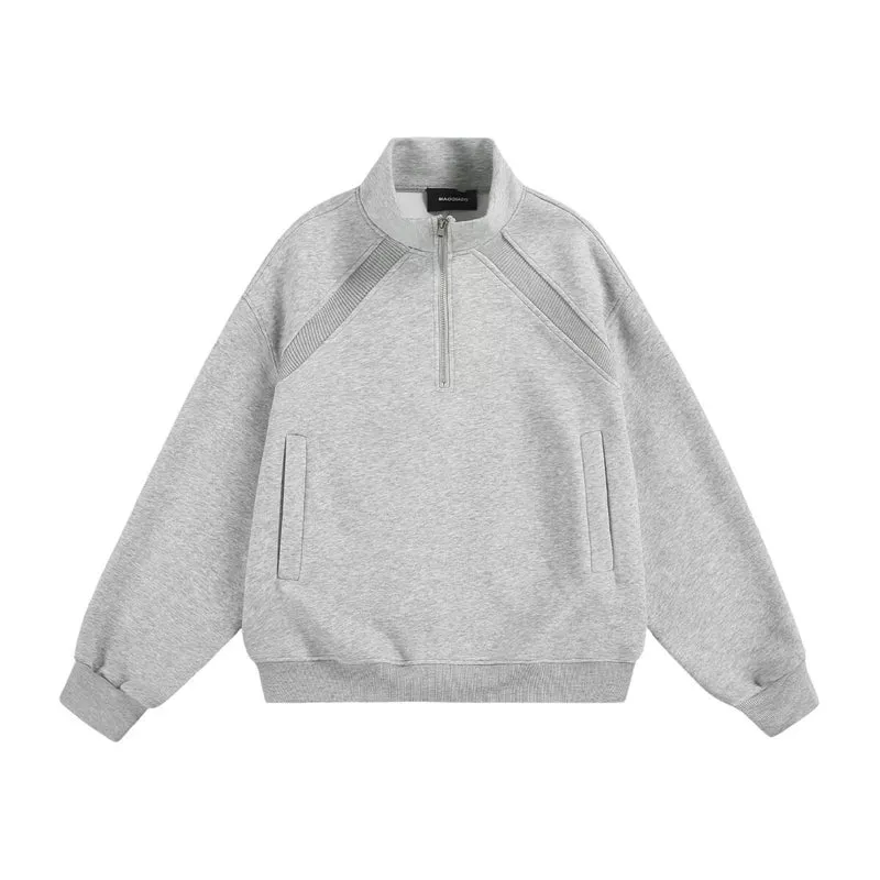 Damen Sportlicher Stehkragenpullover Nord Taschen