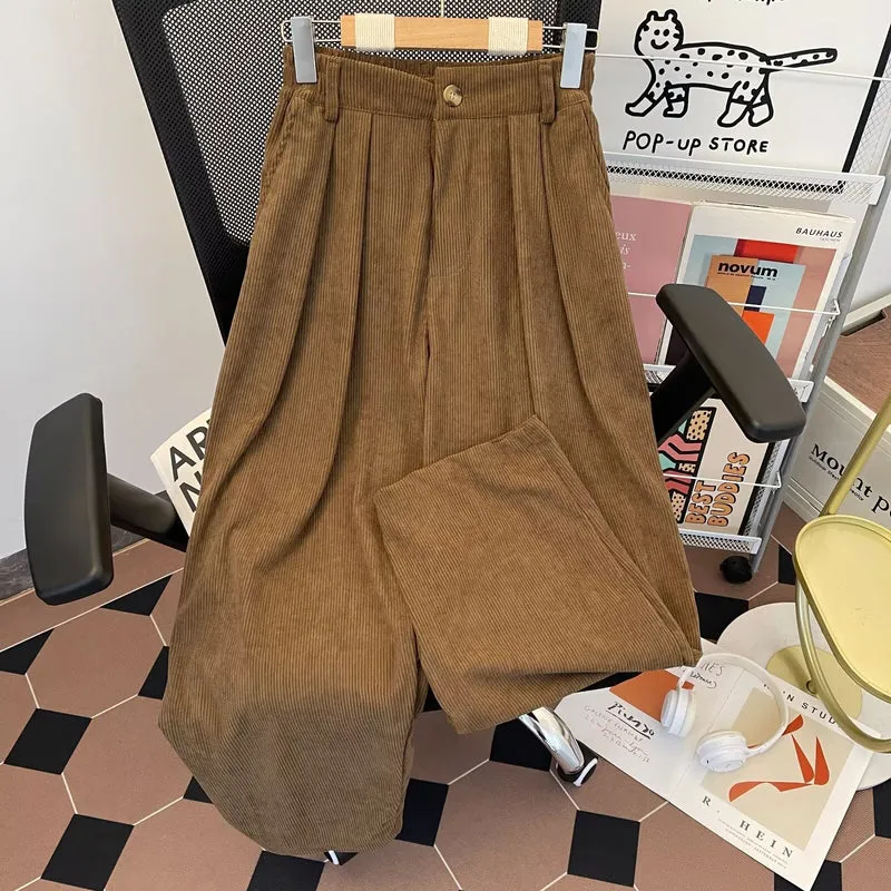 Damen Hochtaillierte Cordhose Nord Taschen