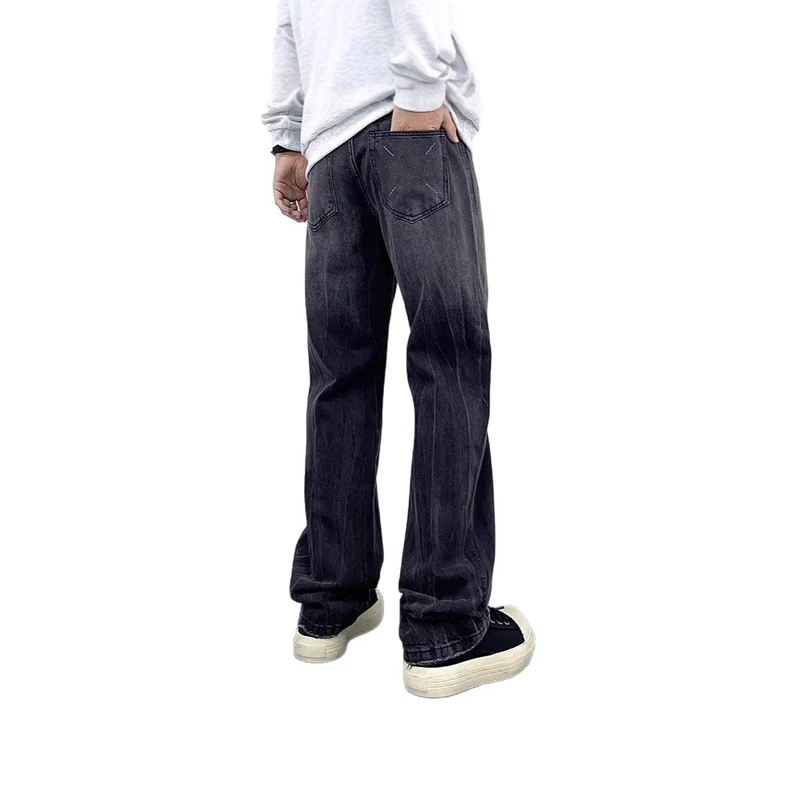 Damen Hochtaillierte Baggy-Jeans Nord Taschen