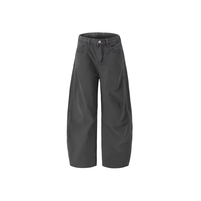 Damen Weitgeschnittene Utility-Cargo-Hose Nord Taschen