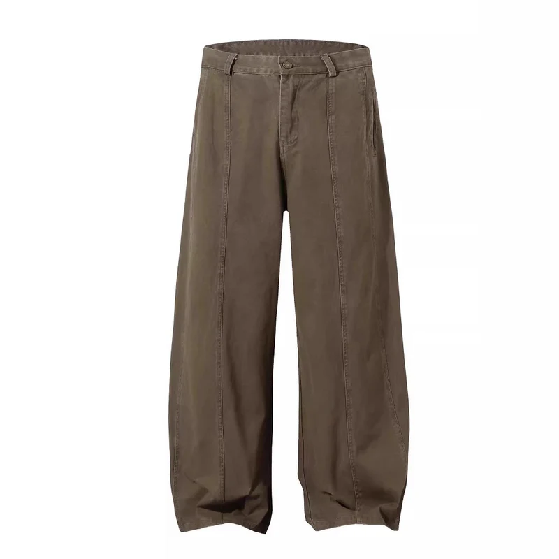 Damen Weitgeschnittene Stoffhose Nord Taschen