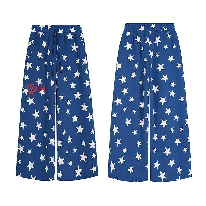 Damen Weitgeschnittene Sterne-Hose Nord Taschen