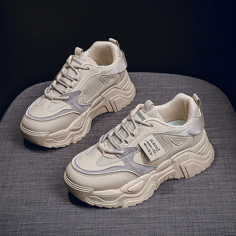 Damen Sneakers im modernen Chunky-Stil mit atmungsaktivem Obermaterial und gepolsterter Sohle