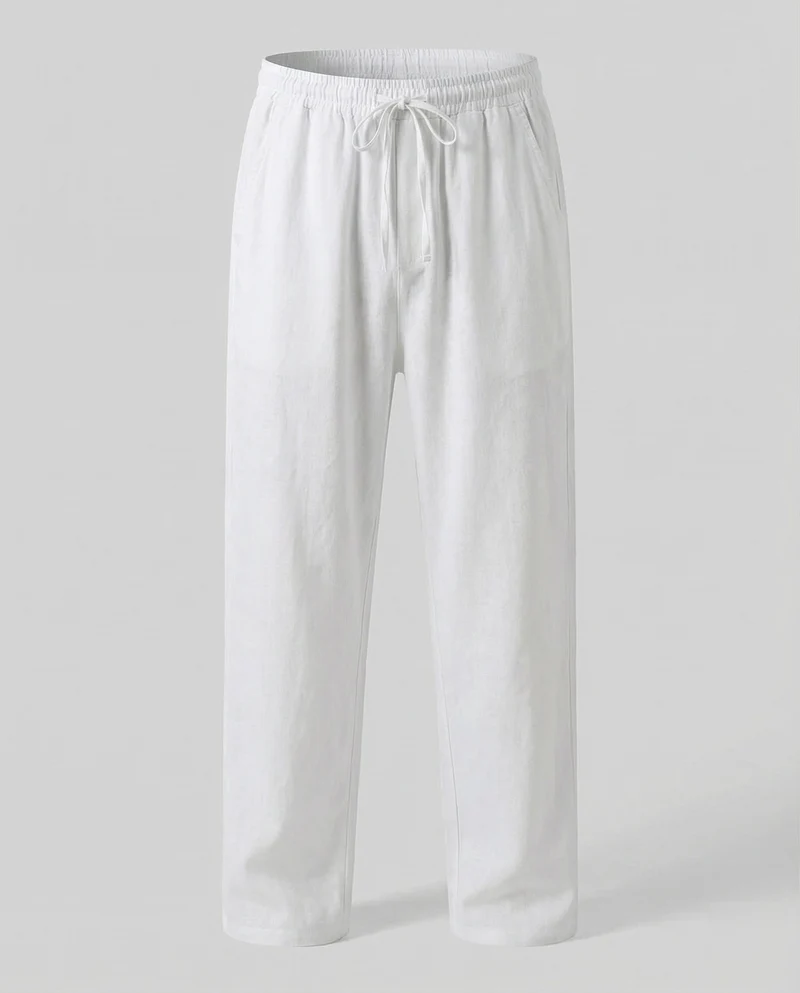 Herren lässige Leinen-Loungehose im Zen-Stil