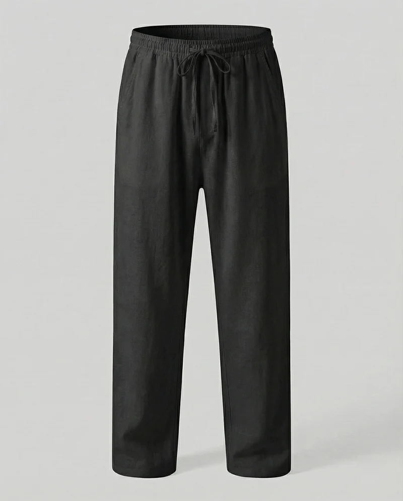 Herren lässige Leinen-Loungehose im Zen-Stil