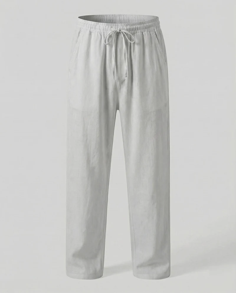 Herren lässige Leinen-Loungehose im Zen-Stil