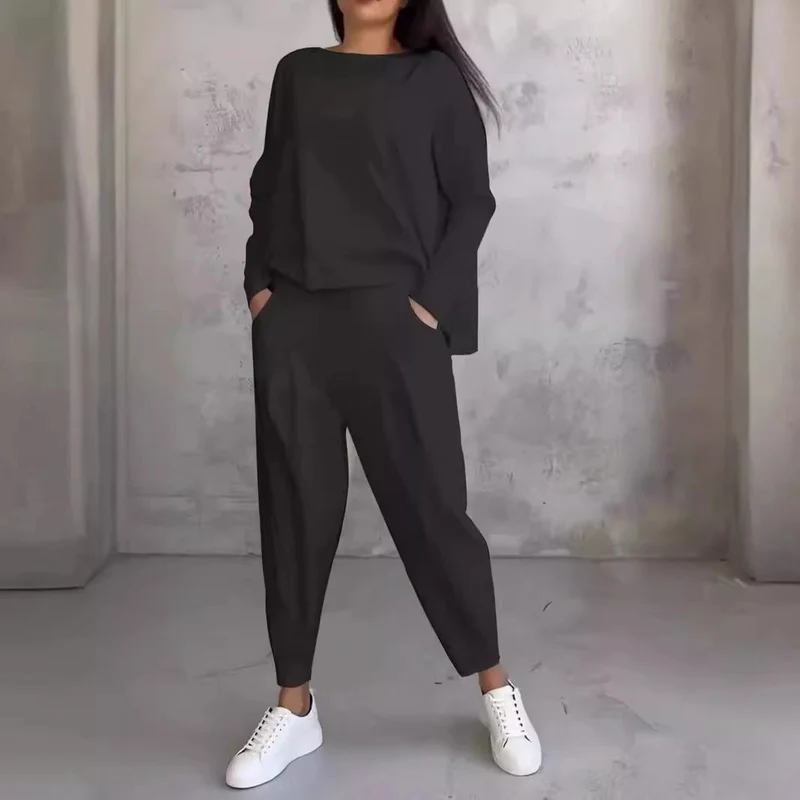 Damen lässiger Zweiteiliger Sweatanzug