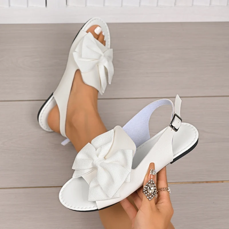 Damen Sling Sandalen mit eleganten Schleifen Nord Taschen