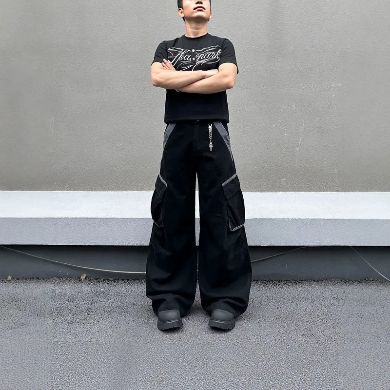 Herren Modische Baggy Cargo-Hose Nord Taschen