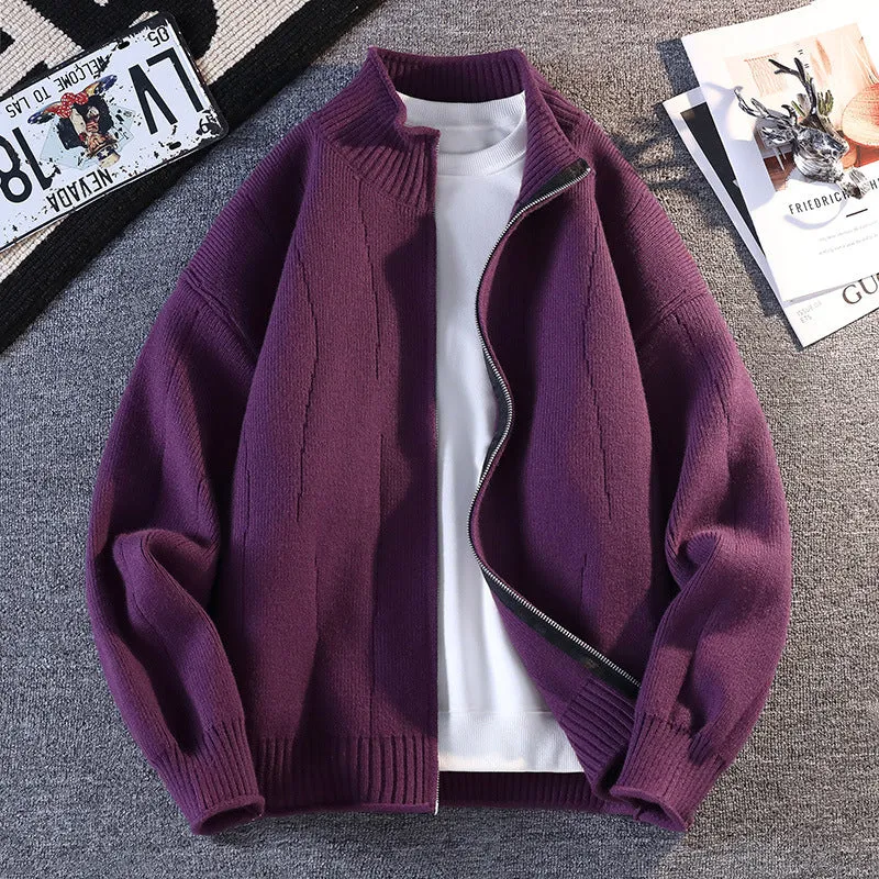 Herren Lässiger Windbreaker mit hochgeschlossenem Reißverschluss Nord Taschen