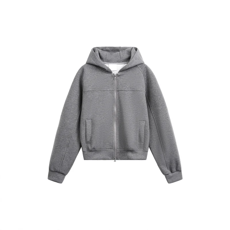 Damen Sportliche Kapuzensweatjacke Nord Taschen