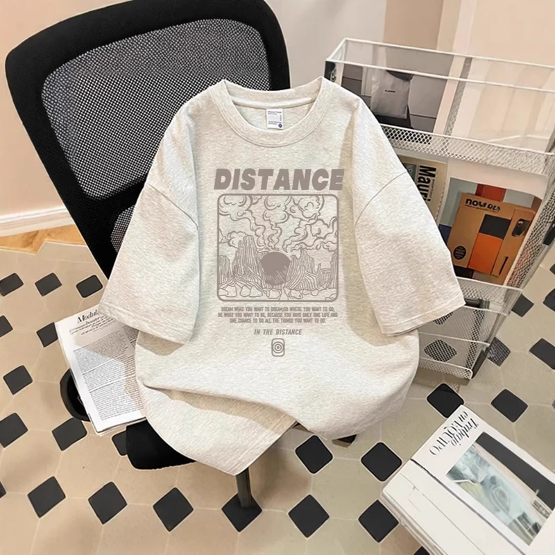 Damen Oversized T-Shirt mit kreativem Grafikdruck Nord Taschen