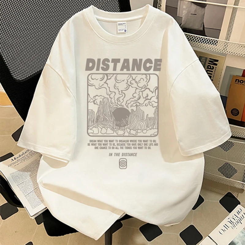 Damen Oversized T-Shirt mit kreativem Grafikdruck Nord Taschen