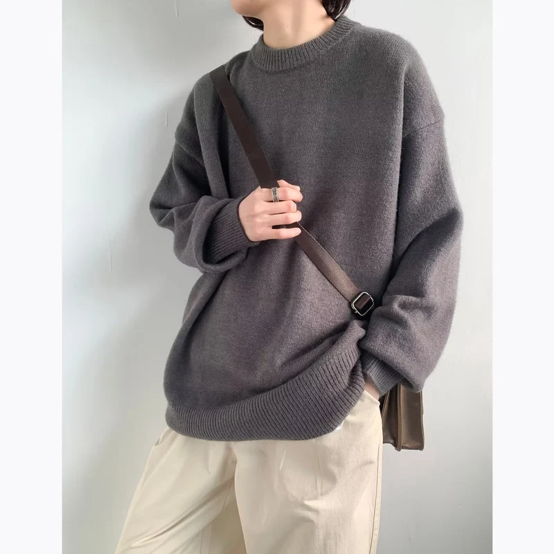Damen Eleganter Oversized Pullover Nord Taschen