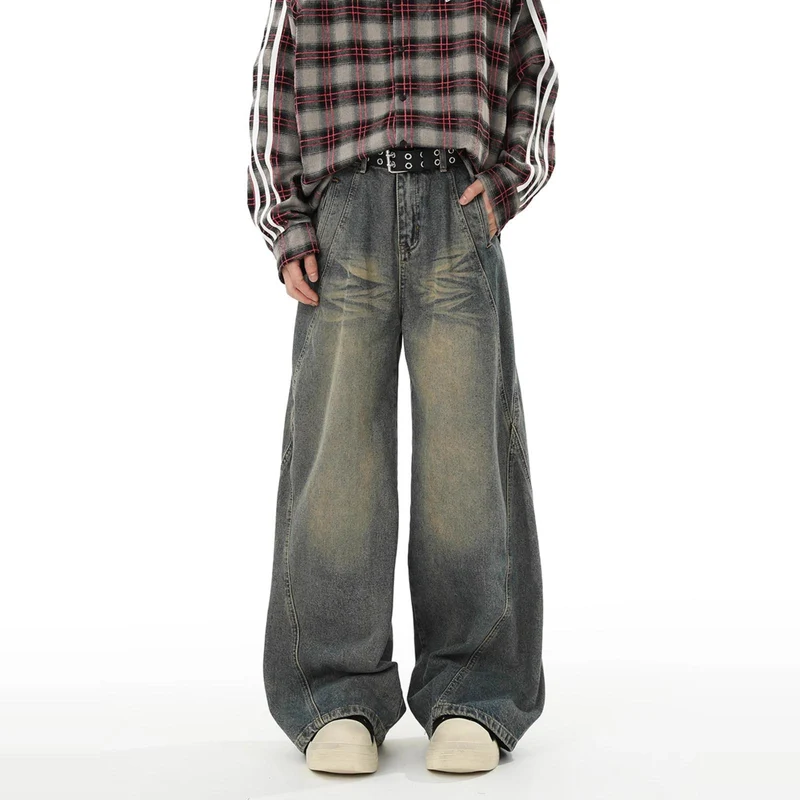 Damen Weitgeschnittene Jeans Nord Taschen