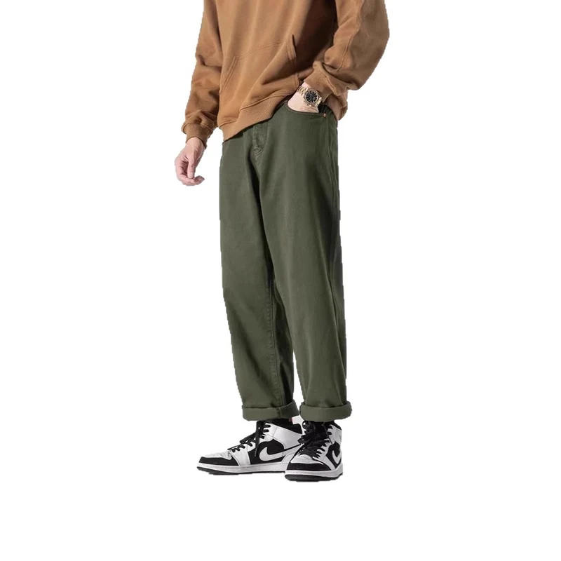 Herren Lässige Weitgeschnittene Chino-Hose Nord Taschen