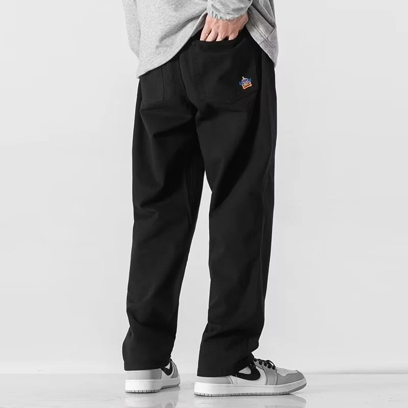 Herren Lässige Weitgeschnittene Chino-Hose Nord Taschen