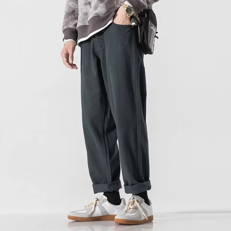 Herren Lässige Weitgeschnittene Chino-Hose Nord Taschen
