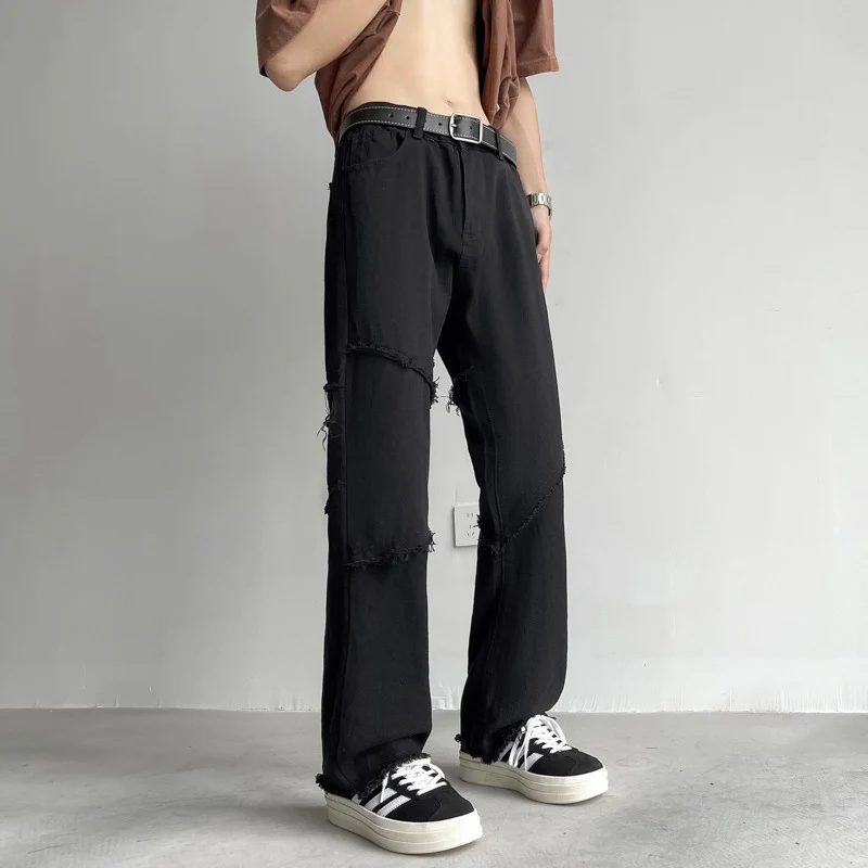 Herren Lässige Weitbein-Jeans Nord Taschen