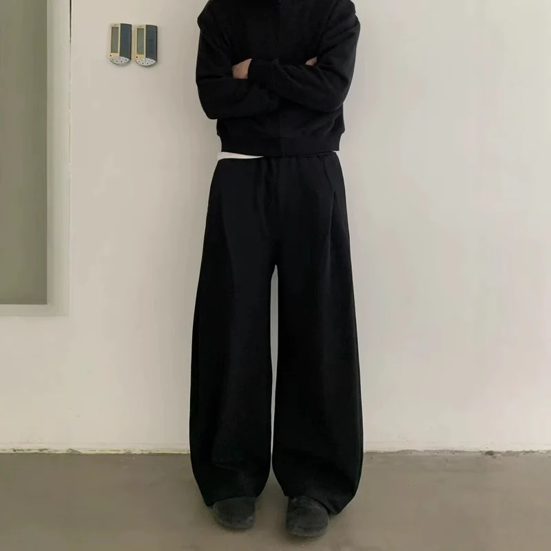 Damen Modisches Oversized Hoodie und Weitbein-Hosen Set Nord Taschen