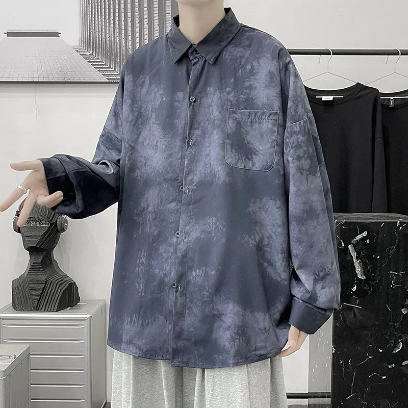 Damen Modisches Oversized Hemd mit Wollstruktur Nord Taschen
